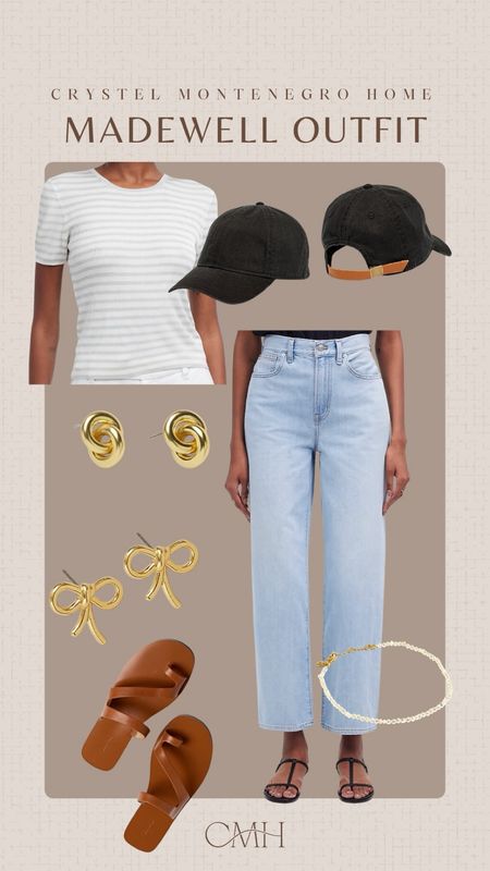 Another great spring or summer outfit. The leather sandals and cap strap bring an organic touch to the neutral styling jeans and top. And Madewell is having their Mother’s Day sale today through Sunday.

#LTKSaleAlert #LTKGiftGuide #LTKxMadewell