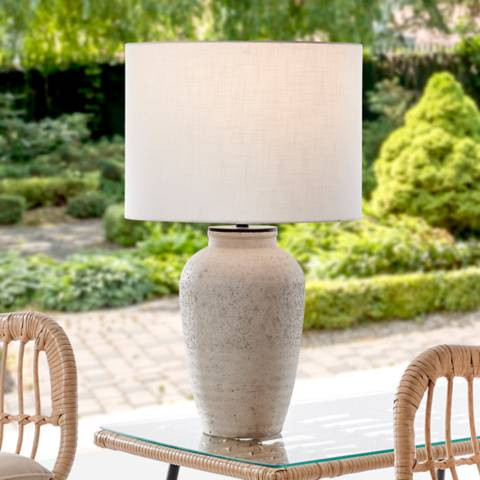 Lite Source Claudine Battery Powered Outdoor Rated LED Cordless Table Lamp - #255P1 | Lamps Plus | Lamps Plus