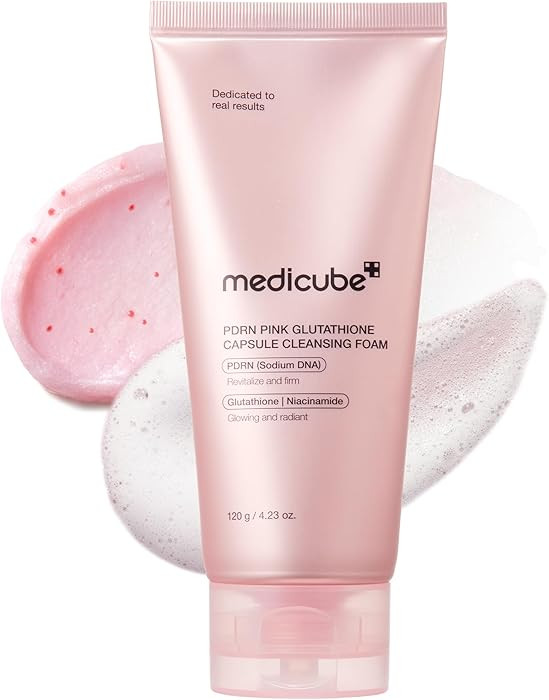 medicube Facial Cleanser PDRN Pink Glutathione Capsule Foam Cleanser | Daily Face Wash for Pore C... | Amazon (US)