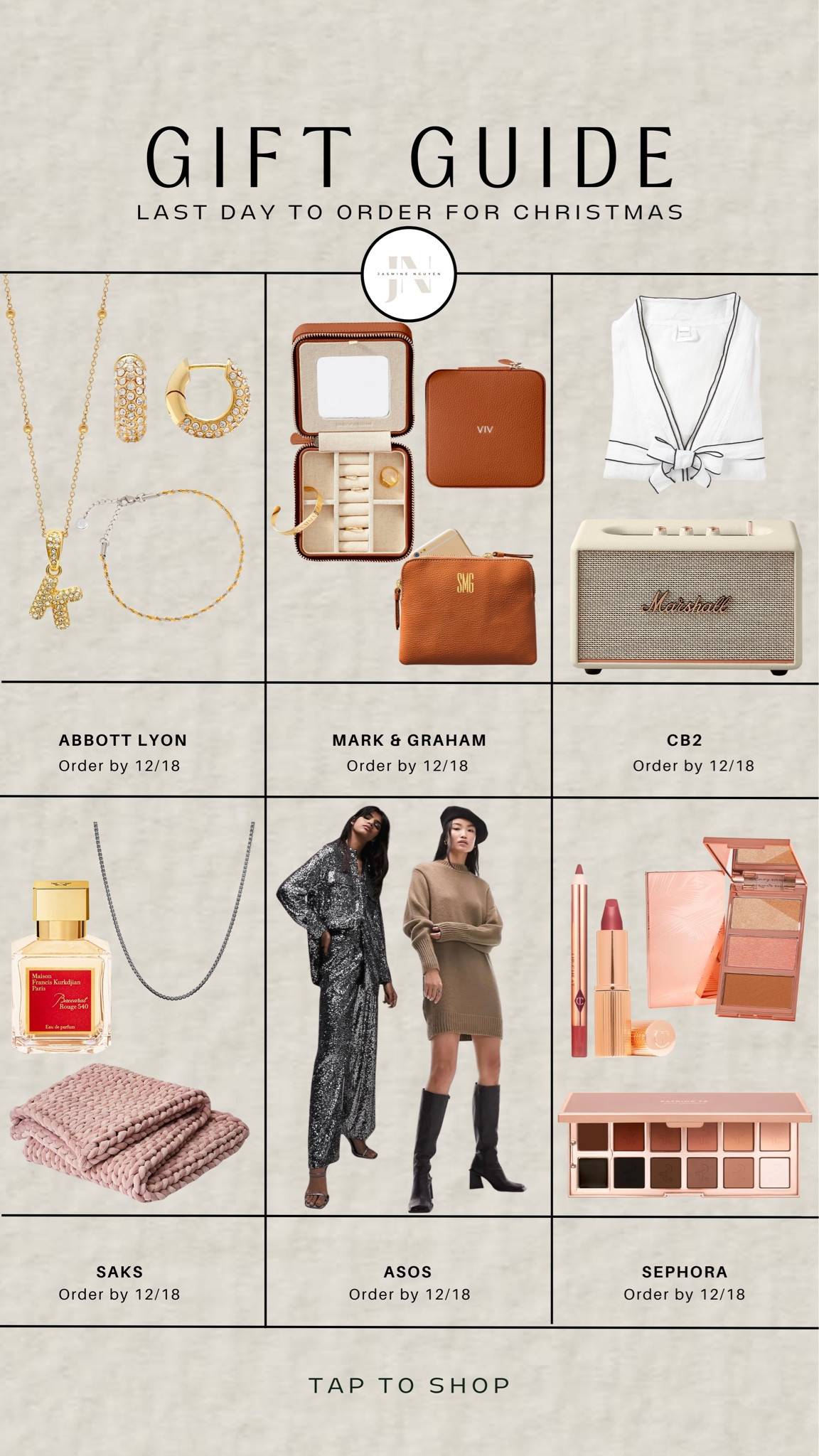 Gift Guide - Last Day to Order for Christmas! 

#LTKGiftGuide #LTKsalealert #LTKHoliday