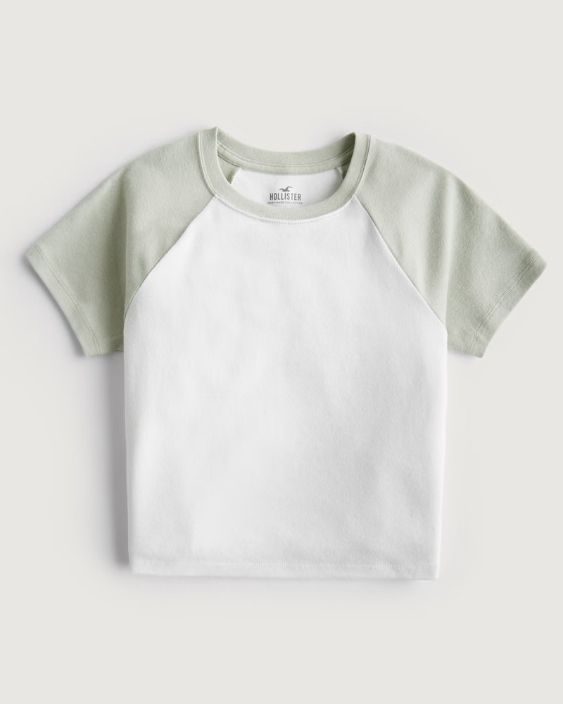 Cotton Crew Baby Tee | Hollister (US)