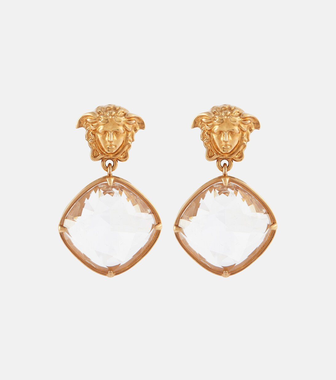 Medusa crystal-embellished earrings | Mytheresa (UK)