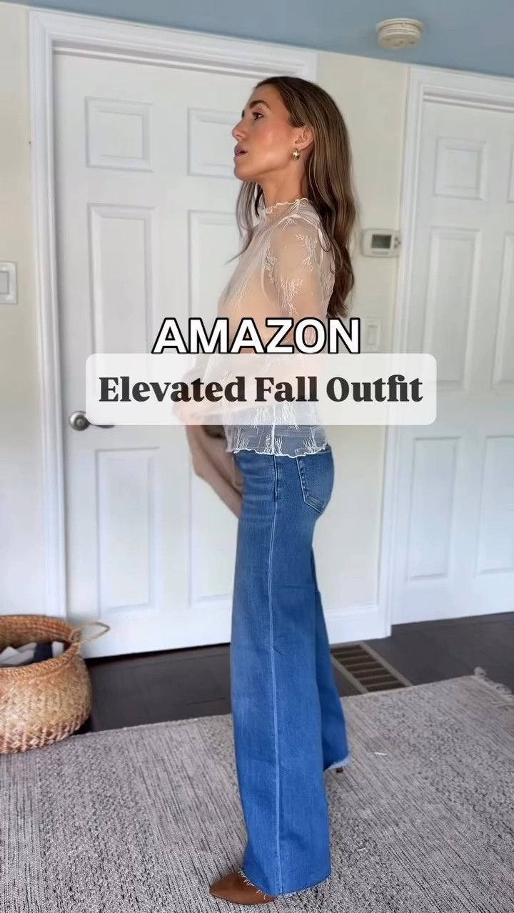 Amazon Elevated Fall Outfit🍂Comment ‘OUTFIT’ and I’ll send you the details!

This is one of those outfits that feels so easy but still looks really put together. I love the feminine lace detail under the sweater- it gives the whole look a little more dimension🙌🏼

And the triple lift bra underneath is such a good find. It’s wireless, really comfortable, and gives such nice lift and support while still looking smooth under fitted tops and layers. One of those everyday bras that you won’t want to take off!

Amazon fashion, casual outfit, Thanksgiving outfit, fall style, easy mom outfit, casual chic style