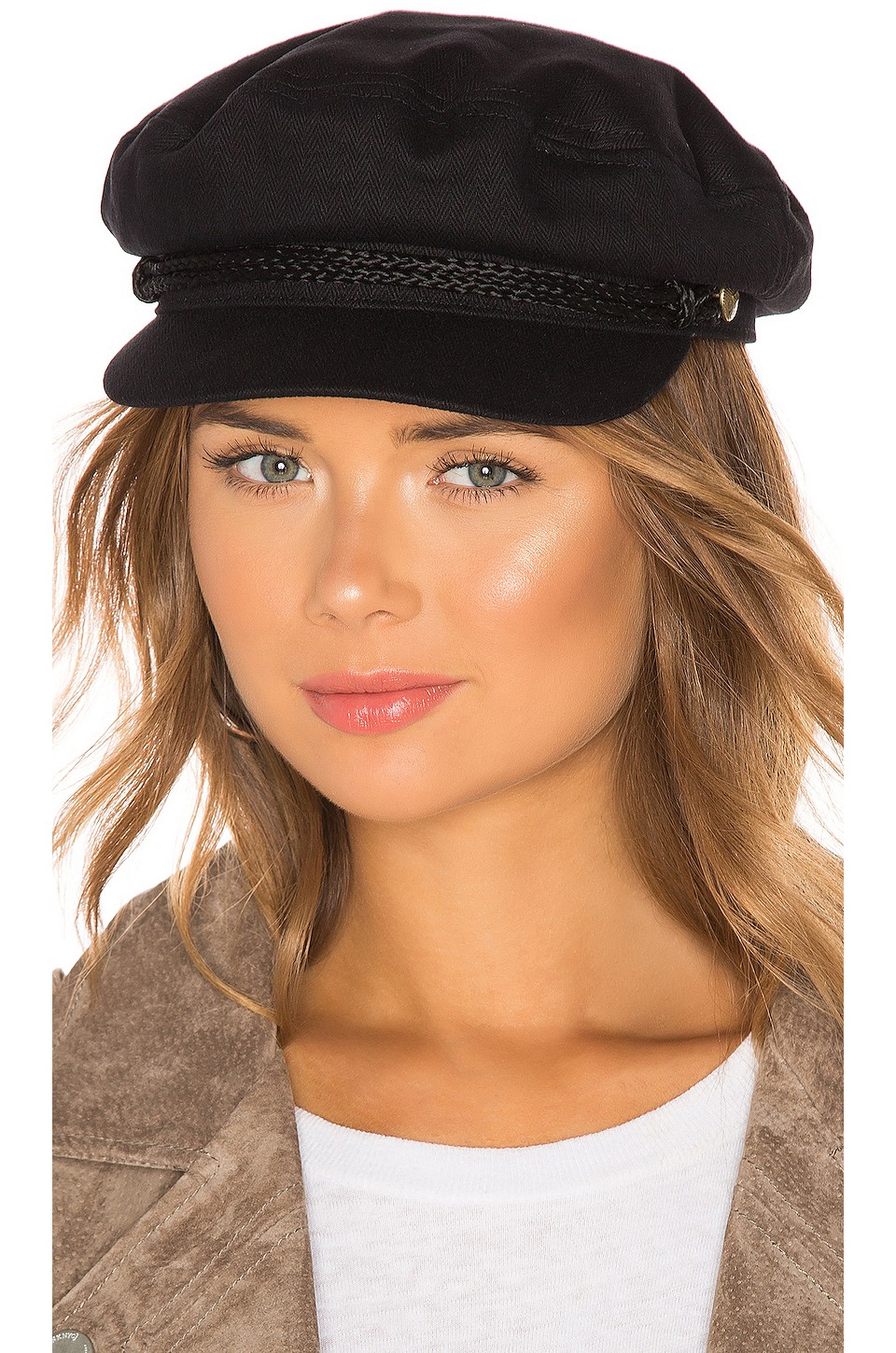 Brixton Fiddler Cap in Black from Revolve.com | Revolve Clothing (Global)