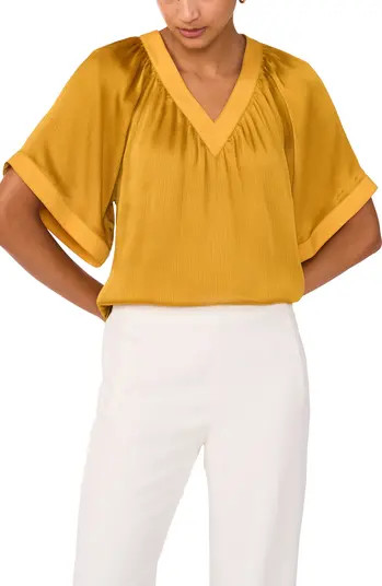 Vince Camuto Textured Satin Top | Nordstrom | Nordstrom