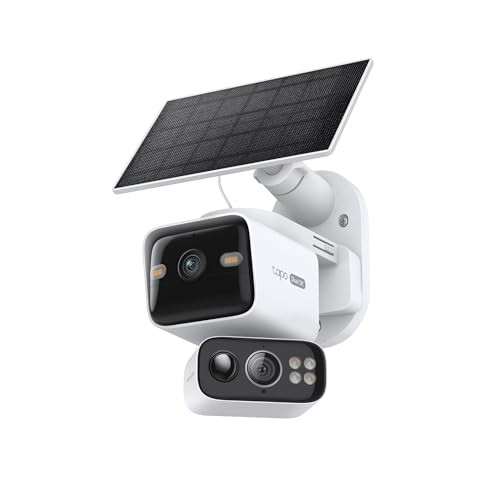 Amazon.com : Tapo 2K Dual Lens Pan/Tilt Security Battery Camera Wireless w/Solar Panel, 165\u00b0... | Amazon (US)