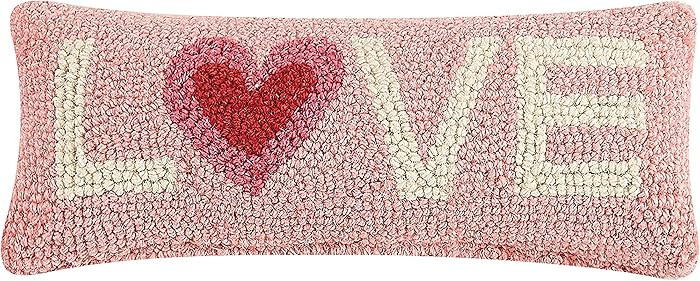 Peking Handicraft 30TG443C05OB Love Blown Filled Hook Pillow, 12-inch Length, Wool and Cotton | Amazon (US)