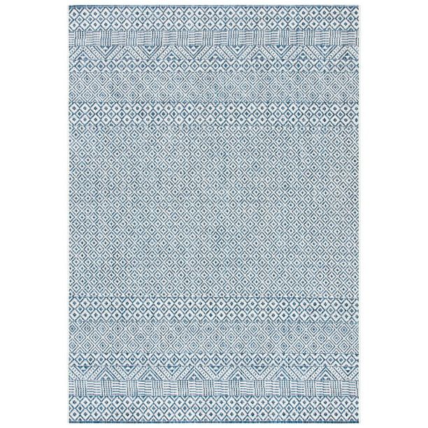 Safavieh SAFAVIEH Outdoor CY8235-53412 Courtyard Blue / Navy Rug | Walmart (US)