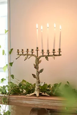 Tree of Life Menorah | Anthropologie (US)