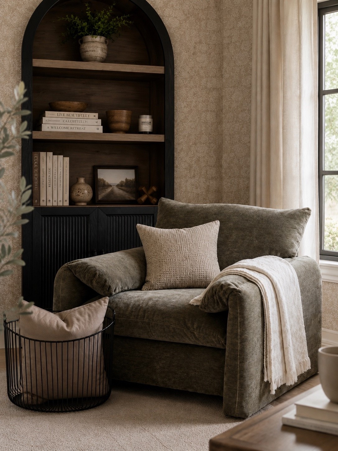 The Coziest Reading Corner 🤍🌿

Every home needs a quiet corner that invites you to slow down. Layered with soft textures, warm wood tones, timeless built-ins, and cozy neutral accents, this space is perfect for curling up with your favorite book, sipping coffee, or simply enjoying a peaceful moment at home.

Follow @farmtotablecreations on Instagram for more cozy home finds and trending decor.

#LTKHome #ReadingNook #CozyCorner #NeutralHome #HomeDecor #InteriorInspiration #BuiltInShelves #CozyLiving #HomeStyling #TimelessDesign #ModernTraditional #LTKFinds #FarmToTableCreations

#LTKSaleAlert #LTKHome