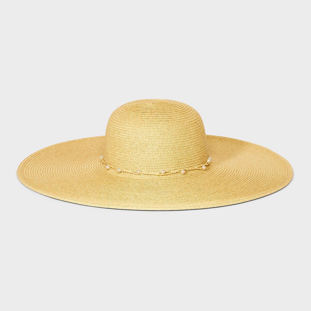 Straw Embellished Floppy Hat - A New Day™ | Target