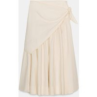 Zara - Scarf Volume Midi Skirt - Ecru - Xxl - Woman | Zara US