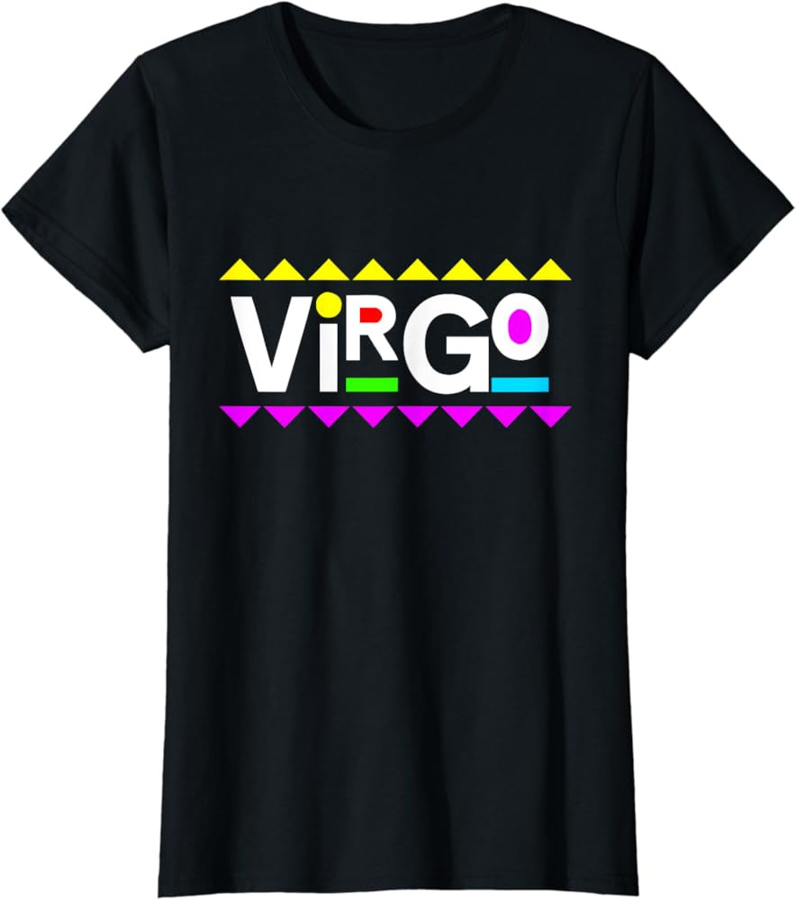 Virgo Zodiac Design 90s Style T-Shirt | Amazon (US)