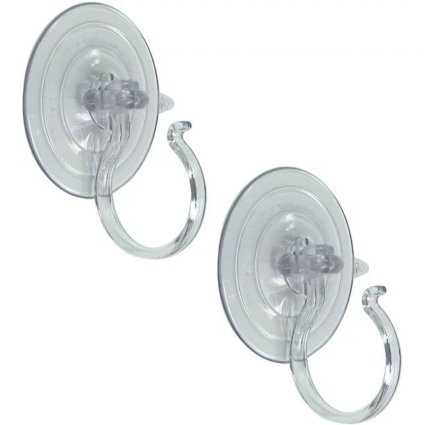 Joy Suction Cup Hooks - Pack of 2, Giant Suction Cups for Shower Wall, Front Door and Glass Windo... | Walmart (US)