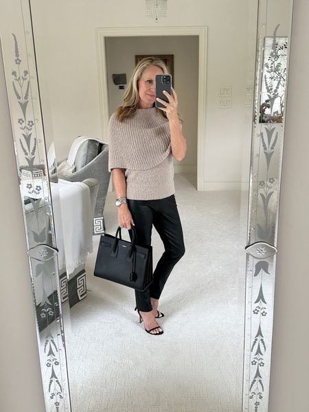 Best seller alert! 
This cashmere sweater from Brochu Walker has been a best seller for the past three months! I’ve paired it with their leather pants, my favorite Stuart Weitzman heels, and YSL tote 
This look is perfect for girls, lunch or date night! 

#LTKshoecrush #LTKSeasonal #LTKFind