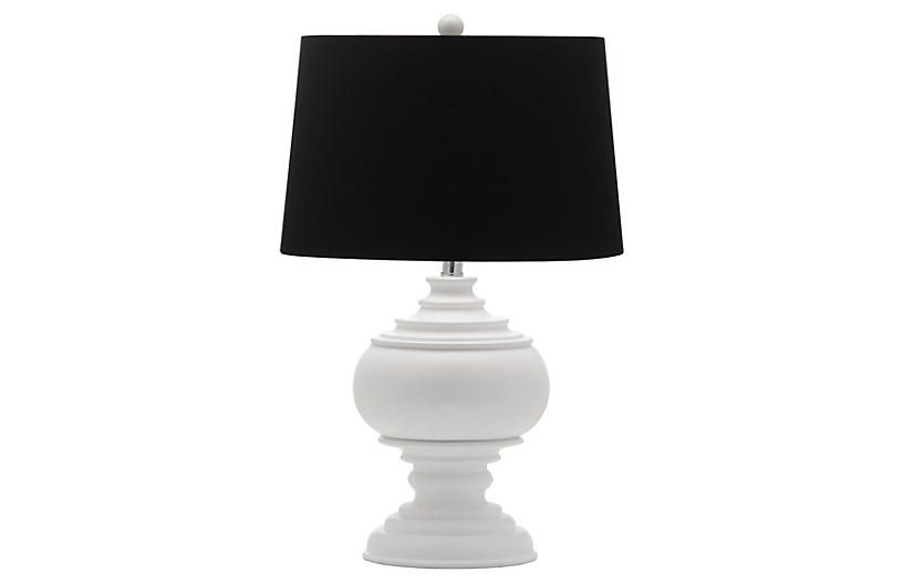 Callaway Table Lamp, White | One Kings Lane