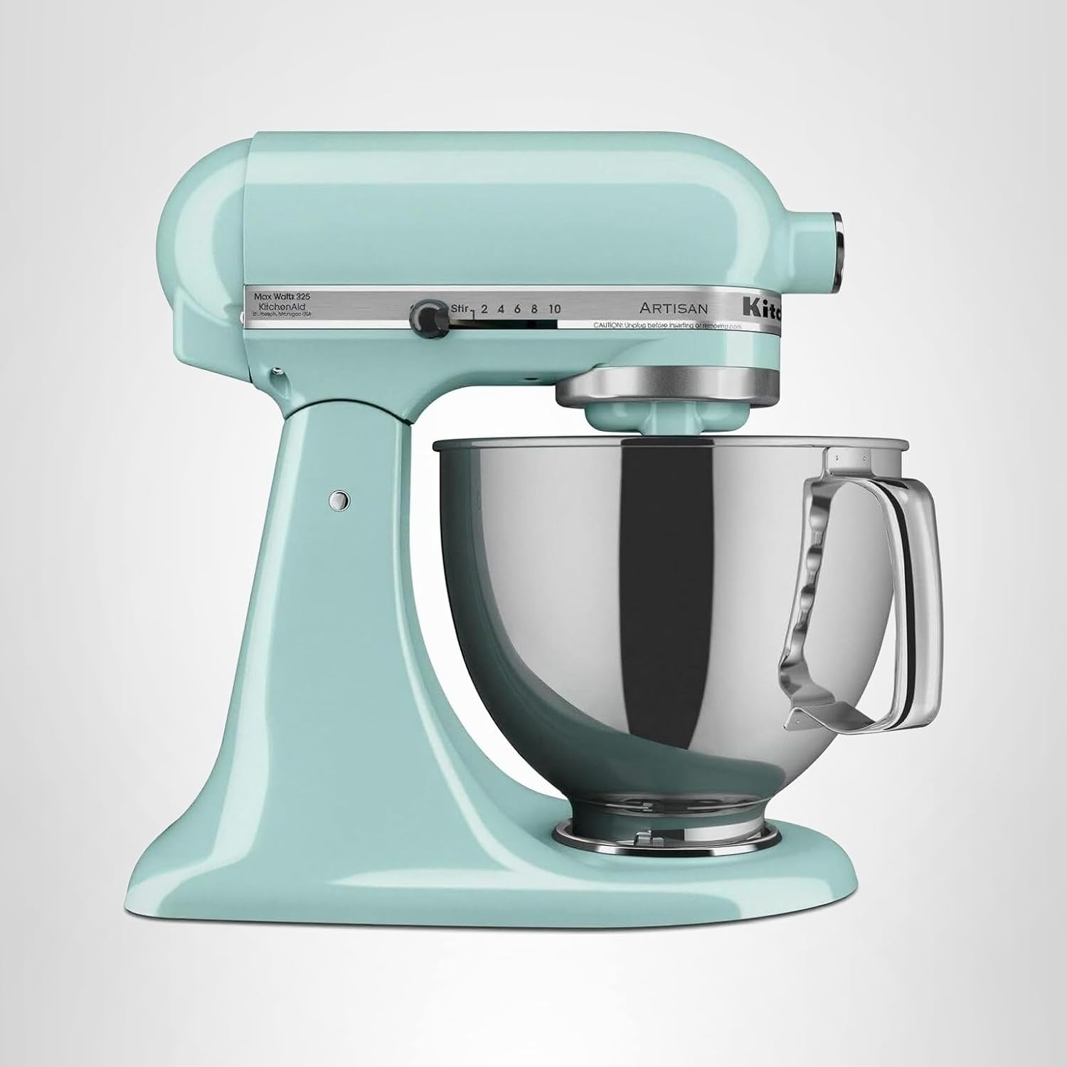 KitchenAid Artisan Series 5 Quart Tilt Head Stand Mixer with Pouring Shield KSM150PS, Ice Blue | Amazon (US)