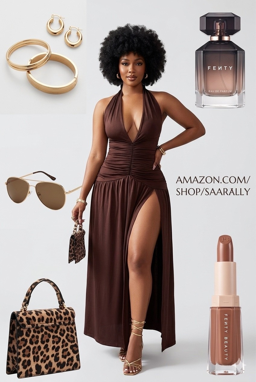 Get into this chocolate maxi dress. This entire look is perfect for an intimate date night. 

#LTKootd #LTKBeauty #LTKdayinmylife