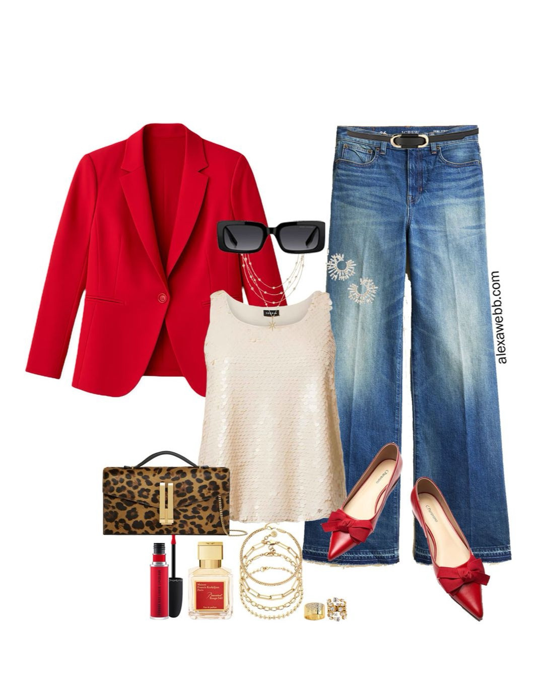 Plus Size Red Jacket Outfits - Six plus size outfits featuring a red blazer.  So perfect for the holiday season. Alexa Webb #plussize

#LTKPlusSize #LTKSeasonal #LTKMidsize