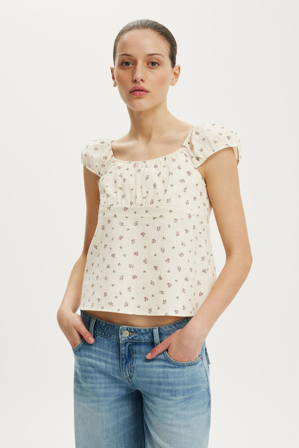 Tie Back Babydoll Top | Cotton On (US)