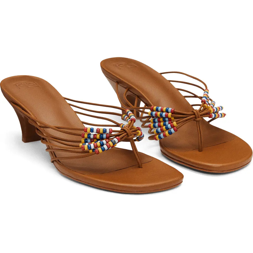Reformation Jessica Thong Sandal in Rum Leather at Nordstrom, Size 7 | Nordstrom