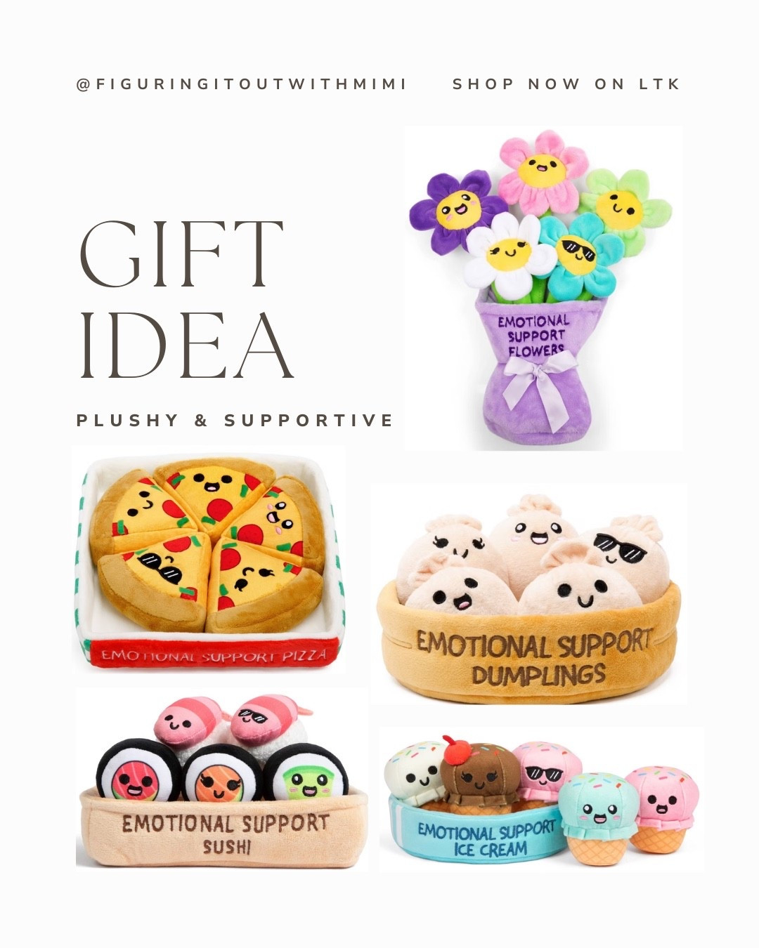 I have gifted the emotional support plushies numerous times and they are always appreciated! I love that there are so many to choose from.

#LTKselfcare #LTKKids #LTKdayinmylife