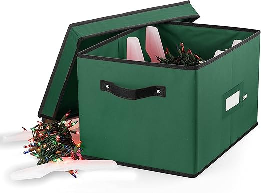 ZOBER Christmas Light Storage - Christmas Light Organizer W/ 4 Plastic Christmas Lights Organizer... | Amazon (US)