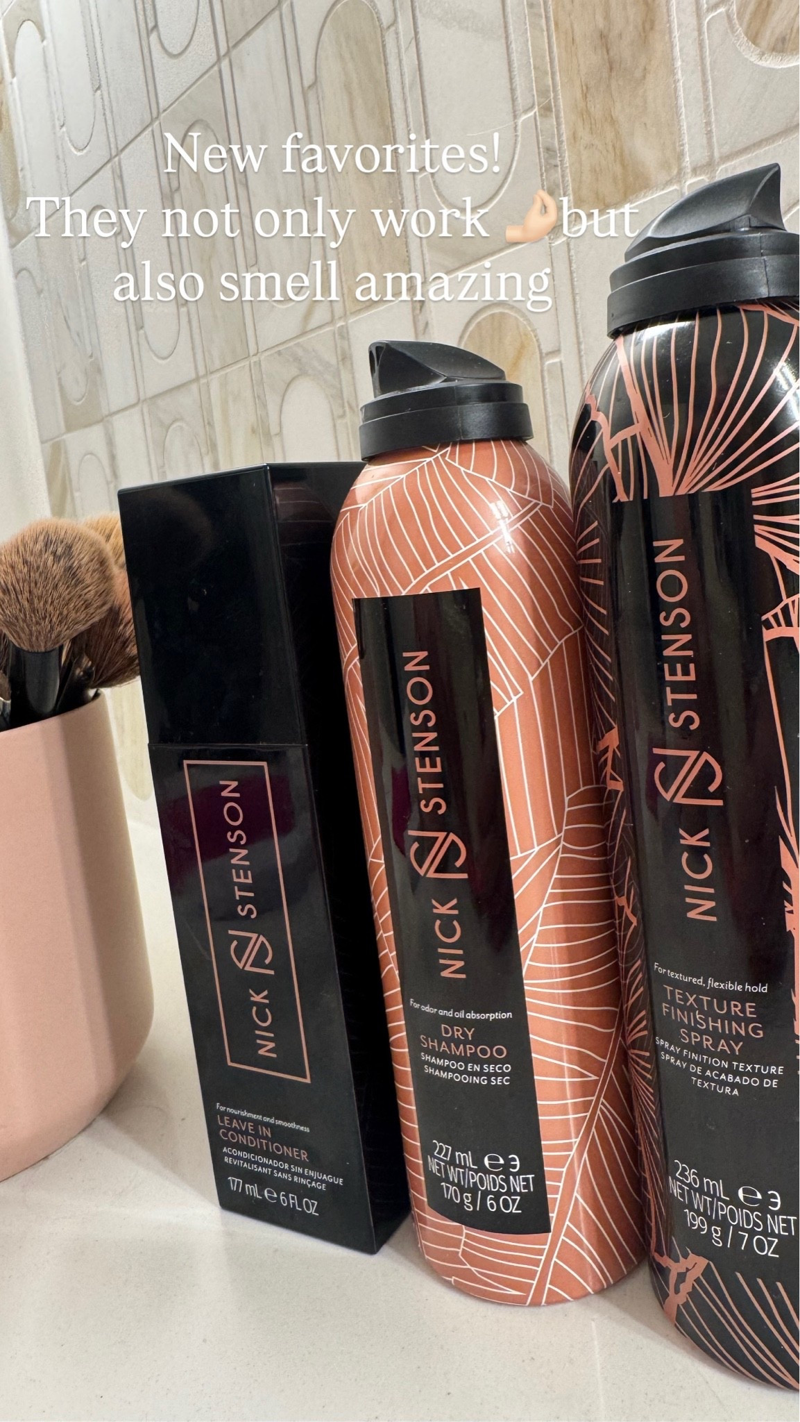 Texture hair spray, dry shampoo and leave-in treatment 
Nick Stenson

#LTKmomlife #LTKgrwm #LTKBeauty
