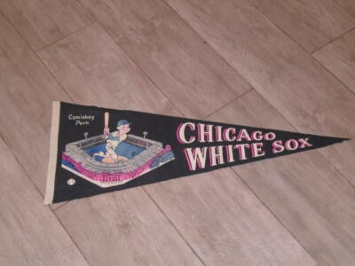 1950'S BASEBALL CHICAGO WHITE SOX STADIUM PENNANT FULL SIZE  COLORFUL  | eBay | eBay US