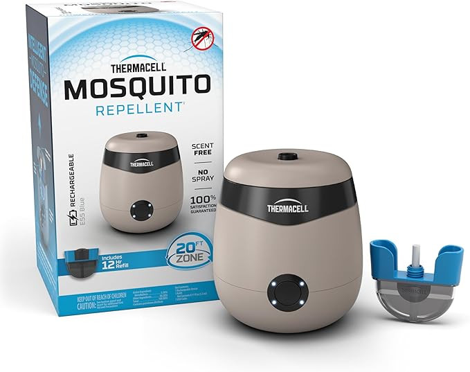 Thermacell E-Series Rechargeable Mosquito Repeller with 20’ Mosquito Protection Zone; Bug Spray... | Amazon (US)