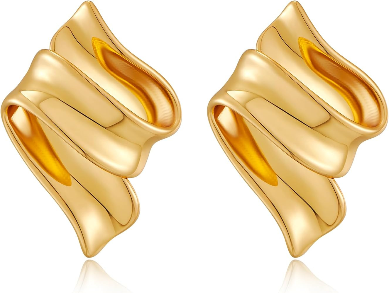Gold Dangle Earrings Statement Chunky Earrings for Women Vintage Jewelry | Amazon (US)
