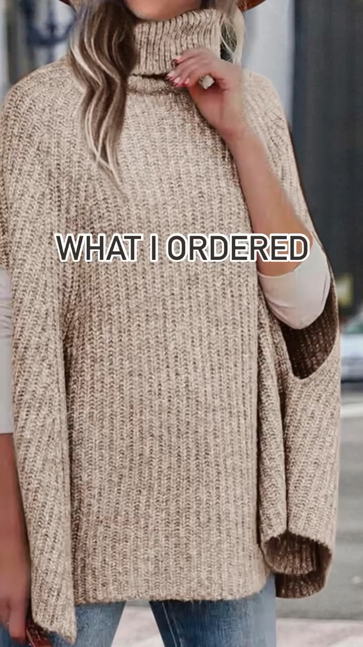 Here’s a little what I ordered versus what I got! The cape edition. 

This is another great size-inclusive look for women of ANY size. 

If I were just a bit shorter or not wearing it to teach high school boys, I’d be wearing this cape with leggings. If you are below 5’8 I’d say that is a great option. I paired it with black skinny jeans instead, and that opens up so many more options. The cape can be worn with a tank (or nothing) underneath on warmer days and with a long sleeve shirt or other warm layer underneath on colder days. 

It comes S-XL. I’m wearing a MEDIUM but could easily have sized down to a small. If you are typically a 2XL or 3XL, I would think you could definitely get the XL. 

It comes in 11 color options, and I’m in the light apricot and grey blue. Will definitely be getting it in a few more colors. It’s really that good!

#LTKplussize #LTKsalealert #LTKmidsize