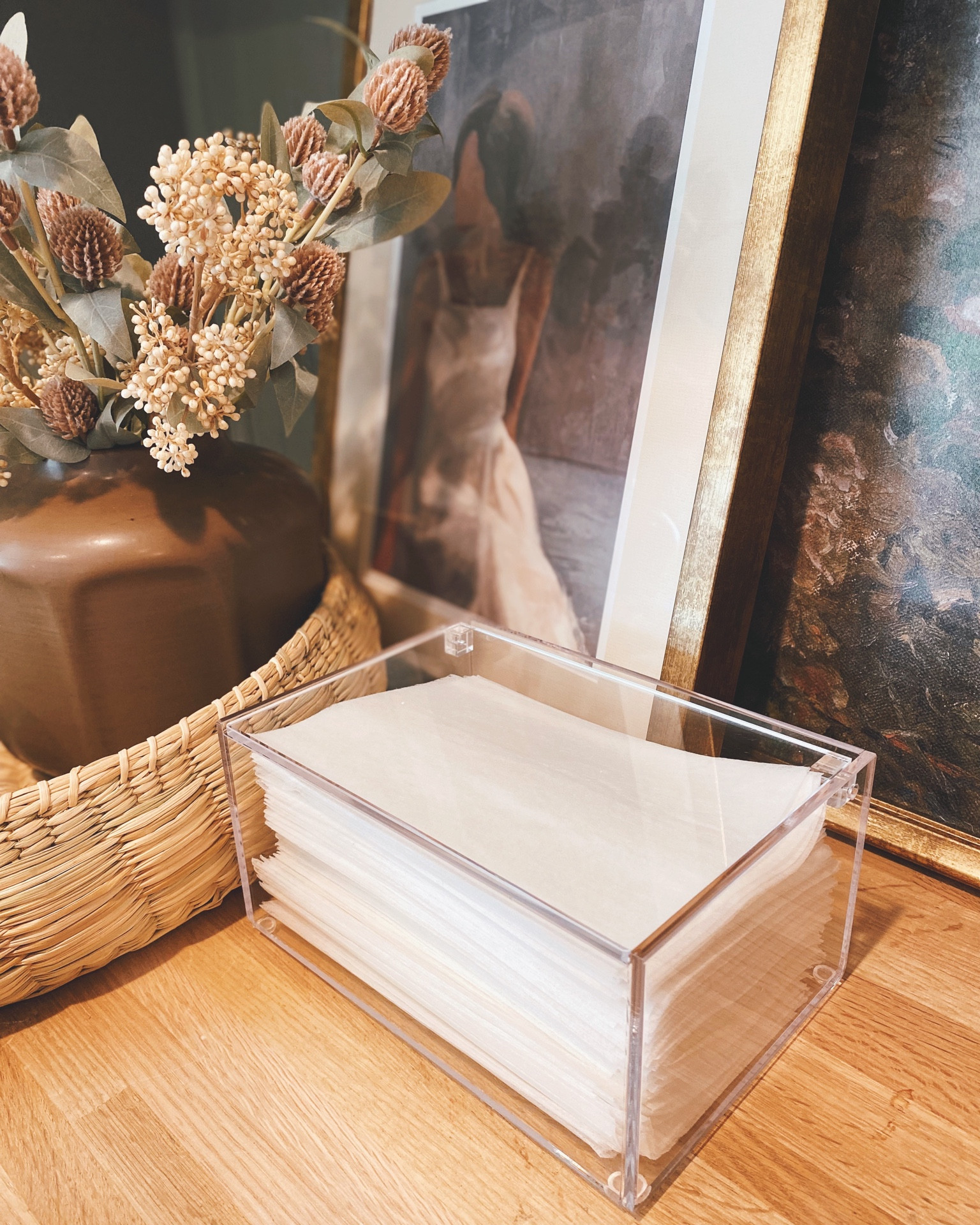 This acrylic dryer sheet holder for your Laundry room will elevate instantly 🤍🧺 #laundry #laundryroom #spring #cleaning 

#LTKhome #LTKstyletip #LTKSeasonal