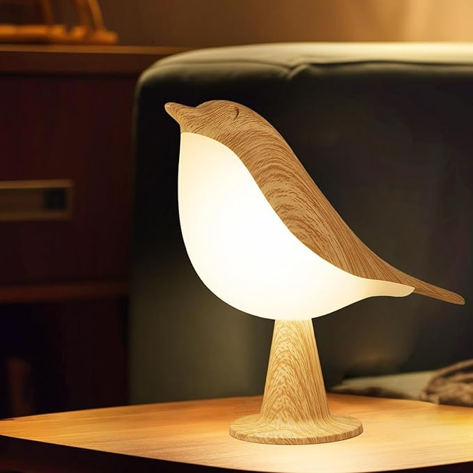 Bird Small Desk Lamp, Dimmer Kids Night Light for Bedroom, Cordless Table Lamp with 3 Color Tempe... | Amazon (US)