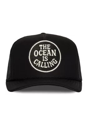 Friday Feelin' Women's The Ocean Is Calling Hat, Black | Belk