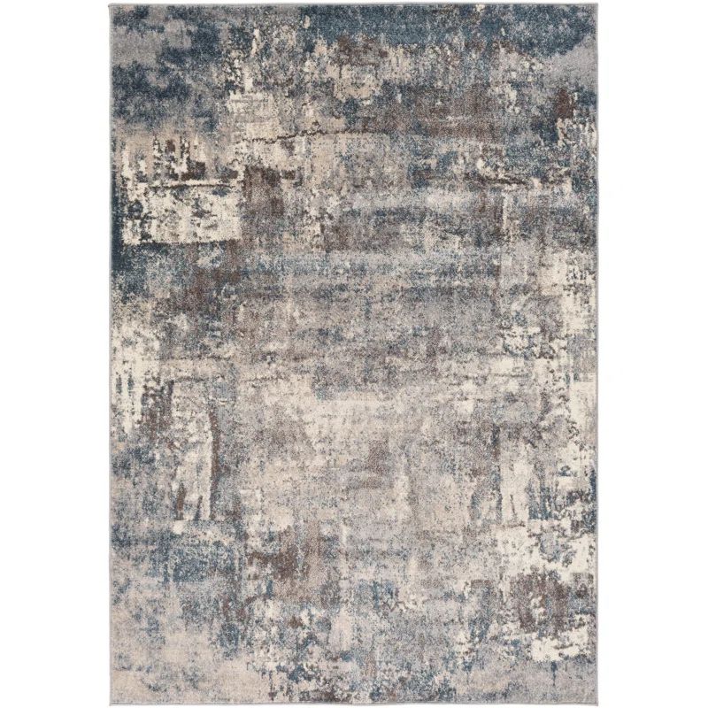 Kohut Abstract Area Rug in Gray/Dark Blue/Taupe/Cream/Charcoal | Wayfair North America
