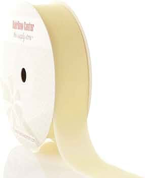 HBC 1" Velvet Ribbon 815 Cream - 5 Yards | Amazon (US)