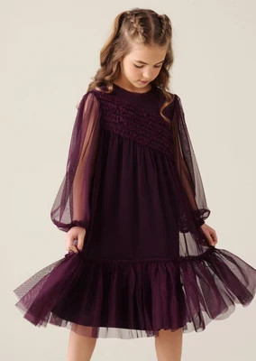 Verity Frill Mesh Dress | Angel and Rocket