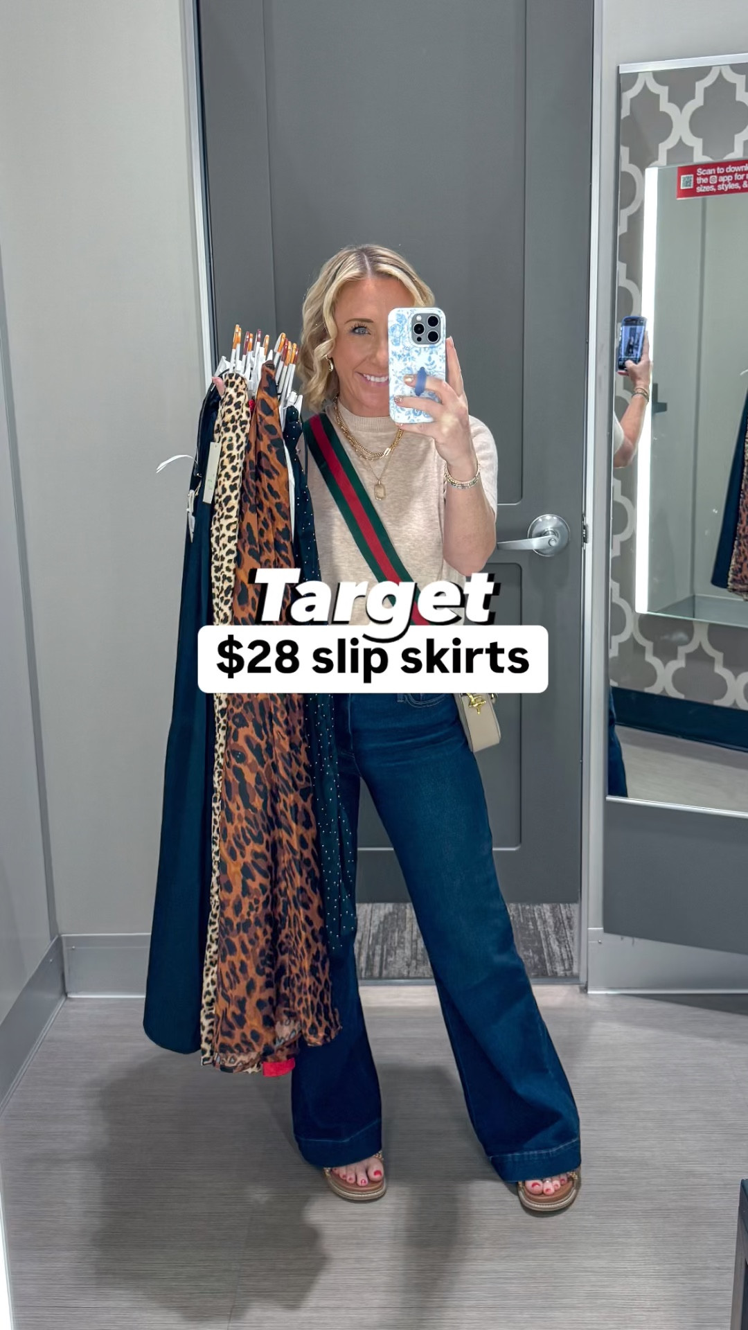 $28 maxi slip skirts (I have on both the XS & the small, but came home with the small). 
• ribbed long sleeve shirt - size small. 
• embellished button down - size XS. 
• v-neck sweater - size small.
• scoop neck short sleeve shirt - size small. 
• heels - tts & comfortable  

#LTKSeasonal #LTKFindsUnder50 #LTKVideo