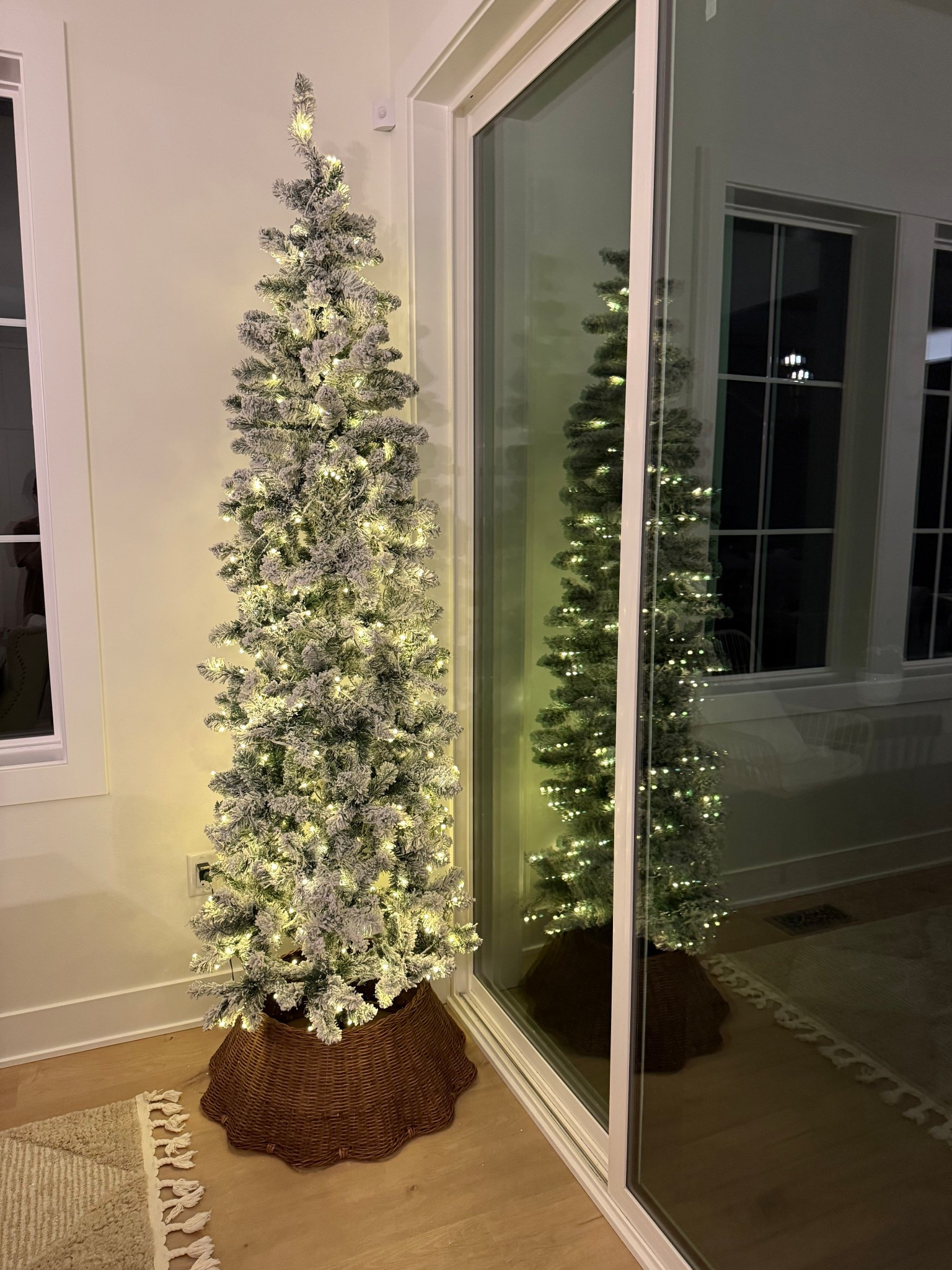 Flocked pencil tree on sale! Wicker tree collar! Winter Christmas decor! 

#LTKSaleAlert #LTKHoliday #LTKSeasonal