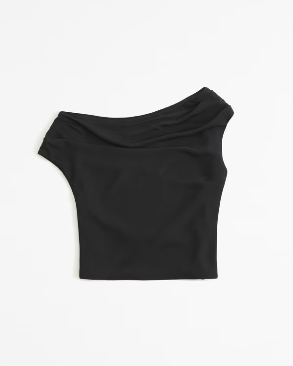 Asymmetrical Satin Set Top | Abercrombie & Fitch (US)