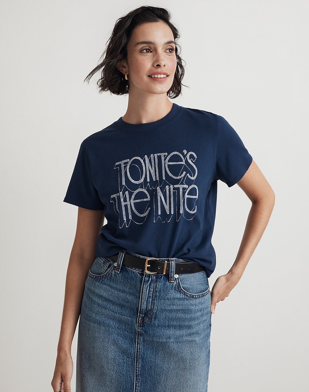 Tonite's The Nite Graphic Softfade Cotton Crewneck Relaxed Tee | Madewell