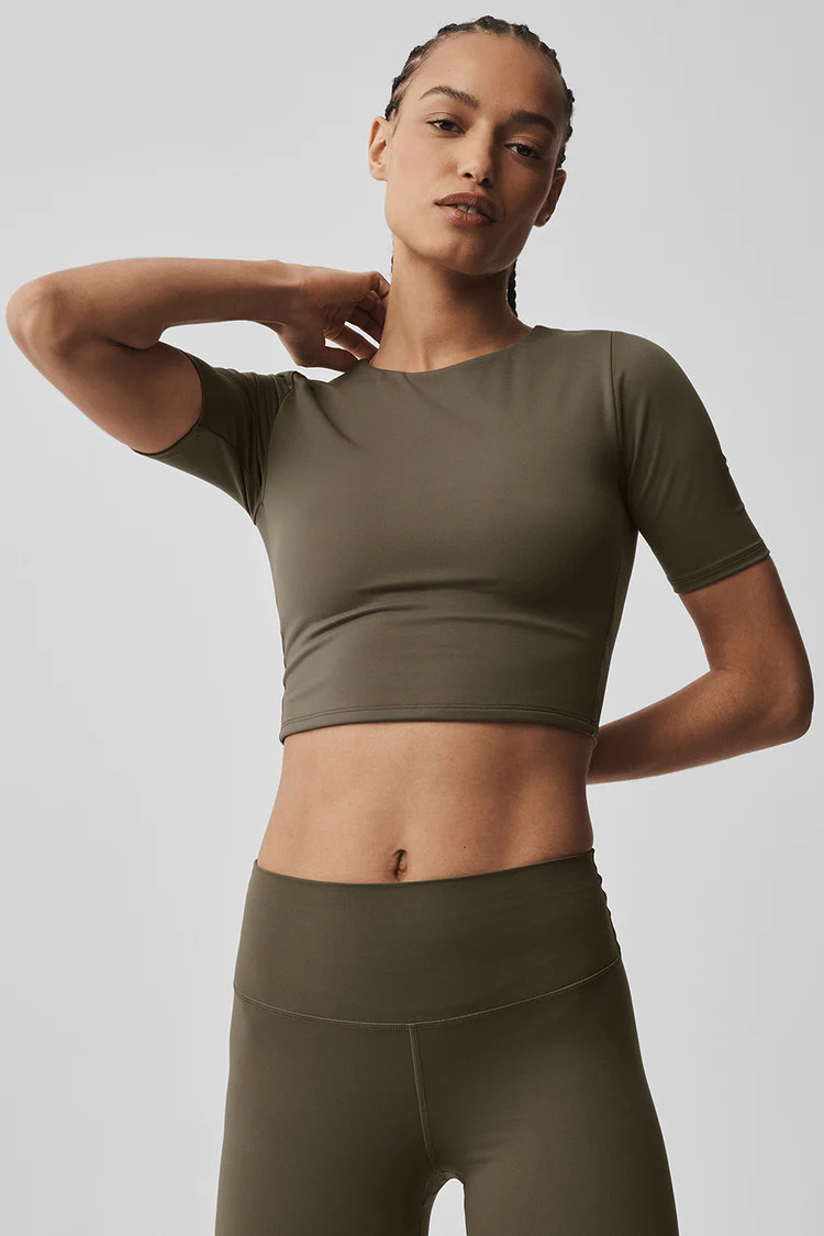 ALO Softsculpt Precision Half Sleeve Tee | Alo Yoga (US)