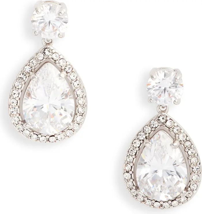 Nordstrom Cubic Zirconia Teardrop Earrings | Nordstrom | Nordstrom