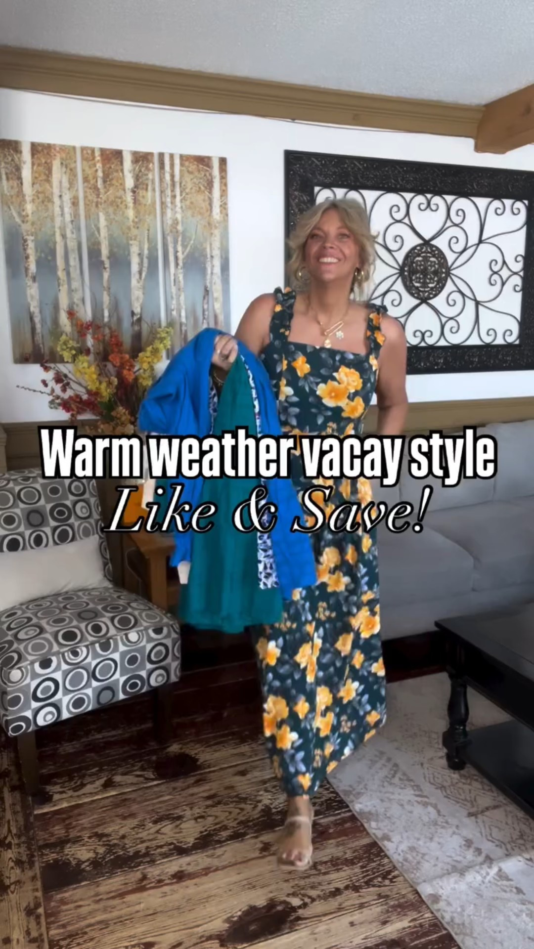 I have some codes for these gorgeous dresses 👗 perfect for your next warm weather vacation or if you’re starting to shop for spring fashion. I’m a size 12/14, 175lbs, 5’7” tall wearing the size large in each dress. 

Codes 👩‍💻: 
Green floral maxi dress : 354Y8A6Y. 
Above the knee blue print dress : 505KIDNC.
Short sleeve midi dress : 50E9DFK4.
No code for solid color above the knee dress.

#LTKMidsize #LTKSeasonal #LTKOver40