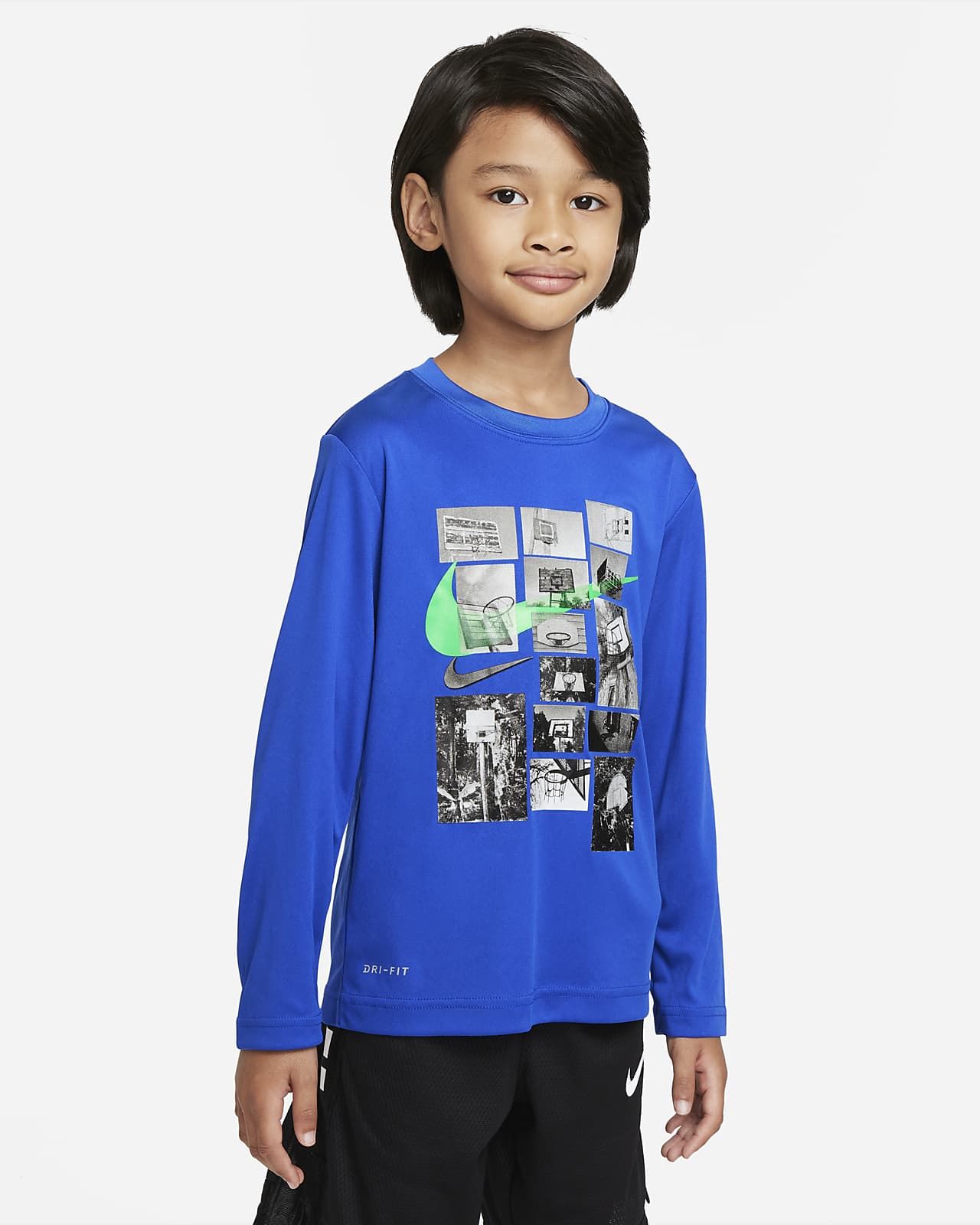 Nike Dri-FIT Little Kids' Long-Sleeve T-Shirt. Nike.com | Nike (US)