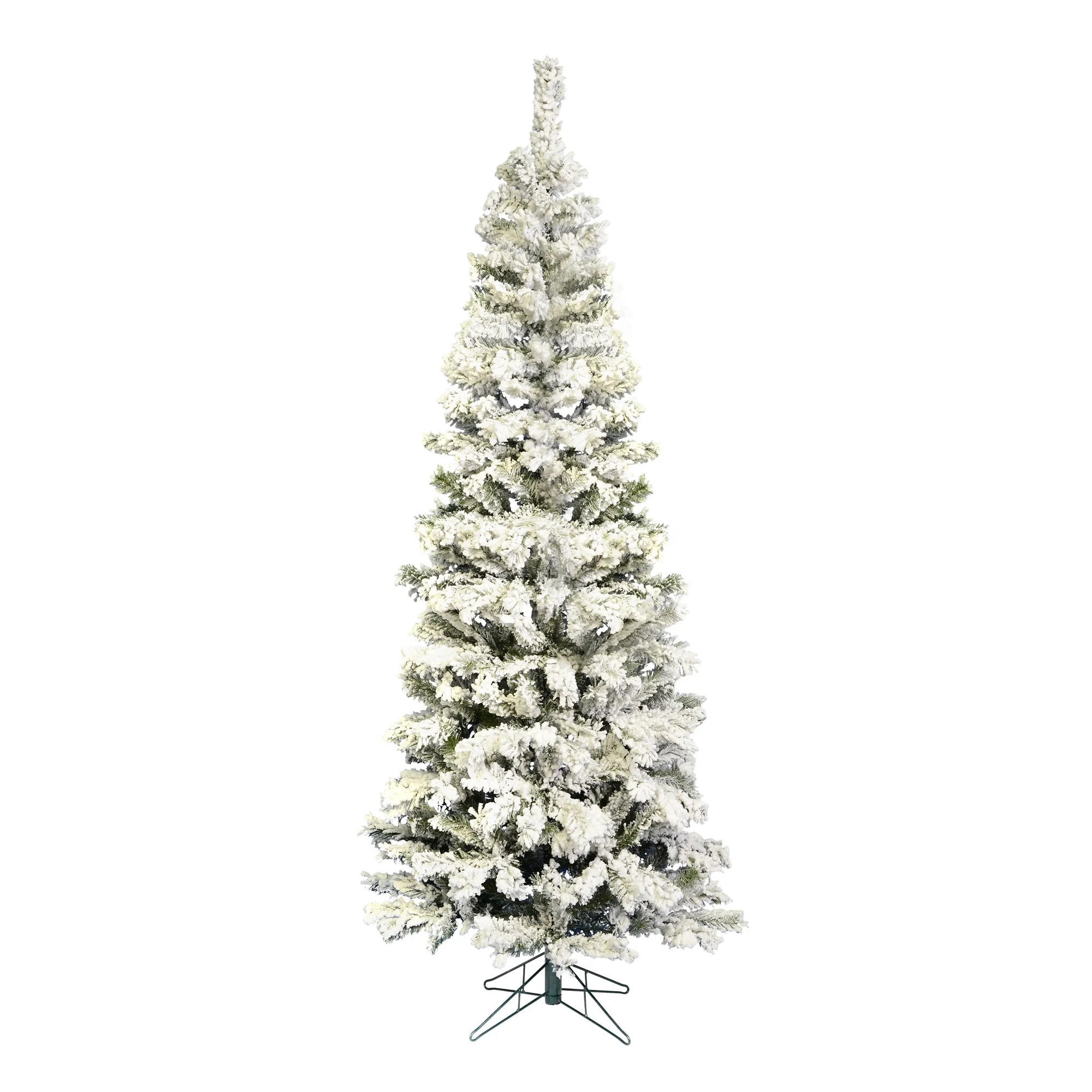 Vickerman 5.5' Flocked Pacific Artificial Christmas Tree, Unlit - Walmart.com | Walmart (US)