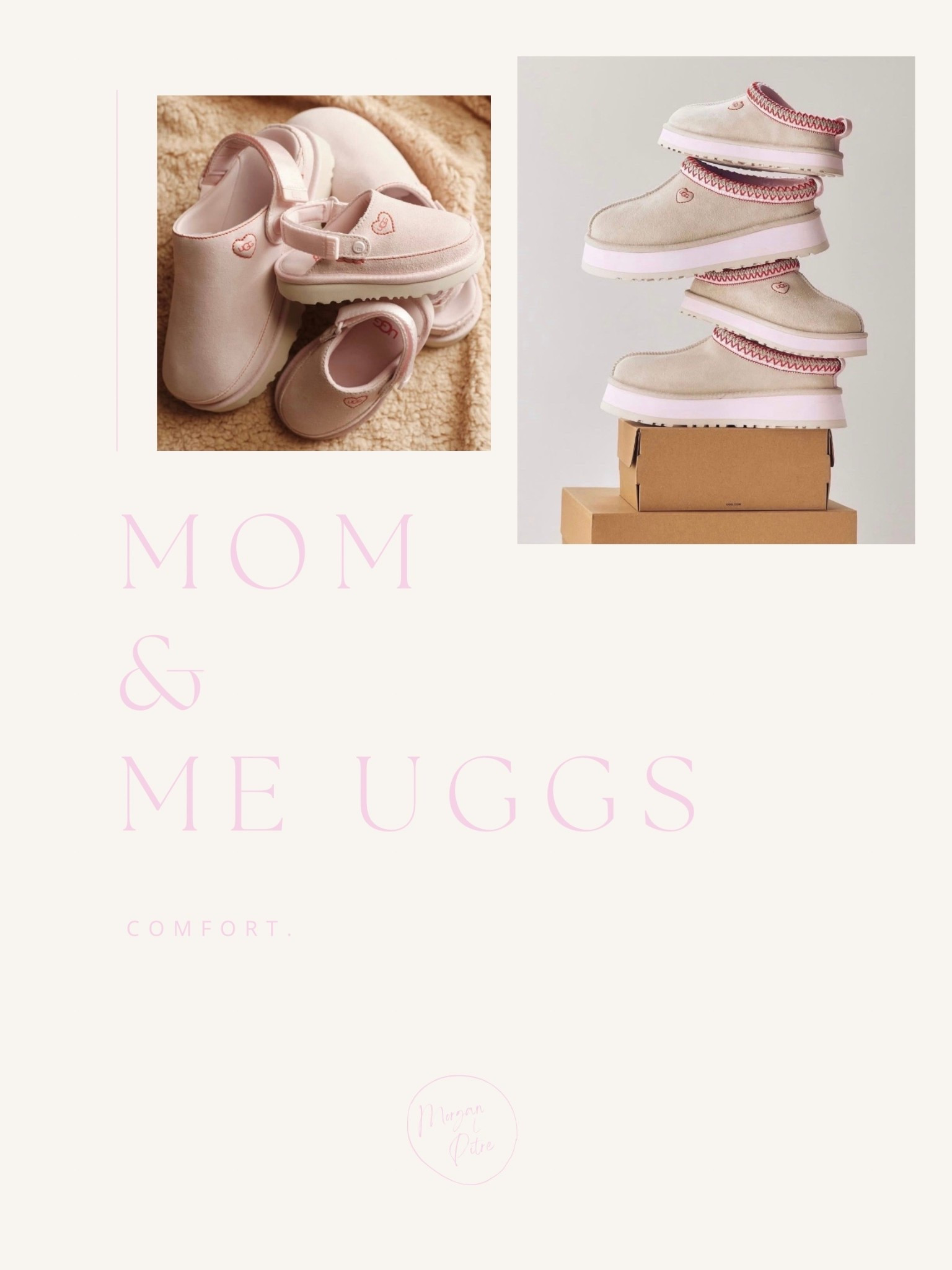 Matching with my mini this Valentine’s Day 🤍 The CUTEST mom and me UGG Valentine collection—perfect cozy slippers, boots, and neutral essentials for winter cuddles, everyday wear, and holiday outfits. Obsessed with these soft, comfy, warm matching mom and baby shoes for Valentine’s Day, postpartum lounging, errands, and cozy at-home days. These UGGs make the sweetest matching looks for moms, babies, toddlers, and little ones—such a perfect Valentine gift idea for moms and babies 🧸💖

#LTKValentine #LTKmomlife #LTKKids