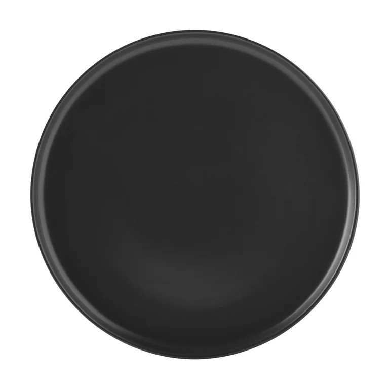 Mainstays Alessandra Matte Black Stoneware Dinner Plate | Walmart (US)