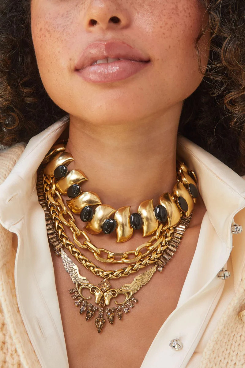 DYLANLEX Chain Necklace | 18k Gold Plated | Layerable | Vintage Style | Handmade in NY | DYLANLEX